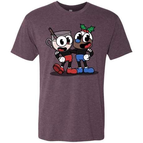 T-Shirts Vintage Purple / S Eggnoghead and Puddingman Men's Triblend T-Shirt
