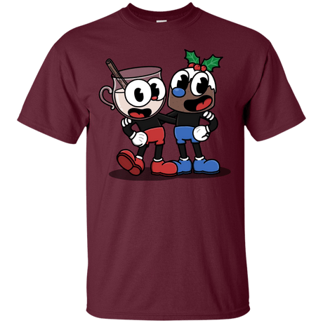 T-Shirts Maroon / S Eggnoghead and Puddingman T-Shirt