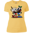 T-Shirts Banana Cream/ / X-Small Eggnoghead and Puddingman Women's Premium T-Shirt
