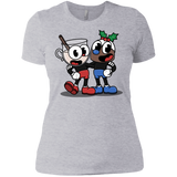 T-Shirts Heather Grey / X-Small Eggnoghead and Puddingman Women's Premium T-Shirt