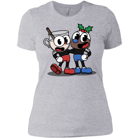T-Shirts Heather Grey / X-Small Eggnoghead and Puddingman Women's Premium T-Shirt