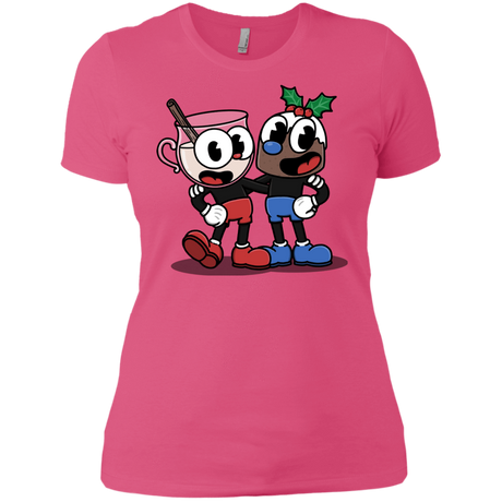 T-Shirts Hot Pink / X-Small Eggnoghead and Puddingman Women's Premium T-Shirt