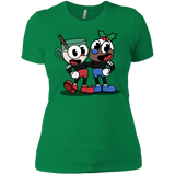 T-Shirts Kelly Green / X-Small Eggnoghead and Puddingman Women's Premium T-Shirt