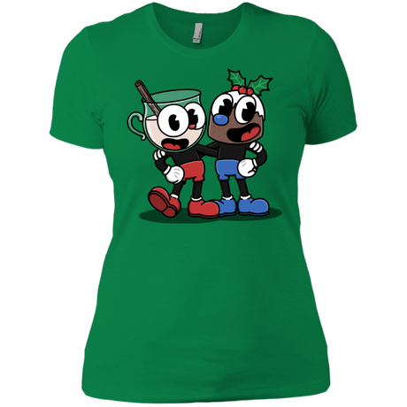 T-Shirts Kelly Green / X-Small Eggnoghead and Puddingman Women's Premium T-Shirt