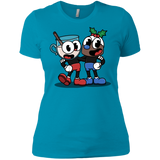 T-Shirts Turquoise / X-Small Eggnoghead and Puddingman Women's Premium T-Shirt