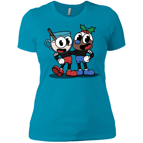 T-Shirts Turquoise / X-Small Eggnoghead and Puddingman Women's Premium T-Shirt