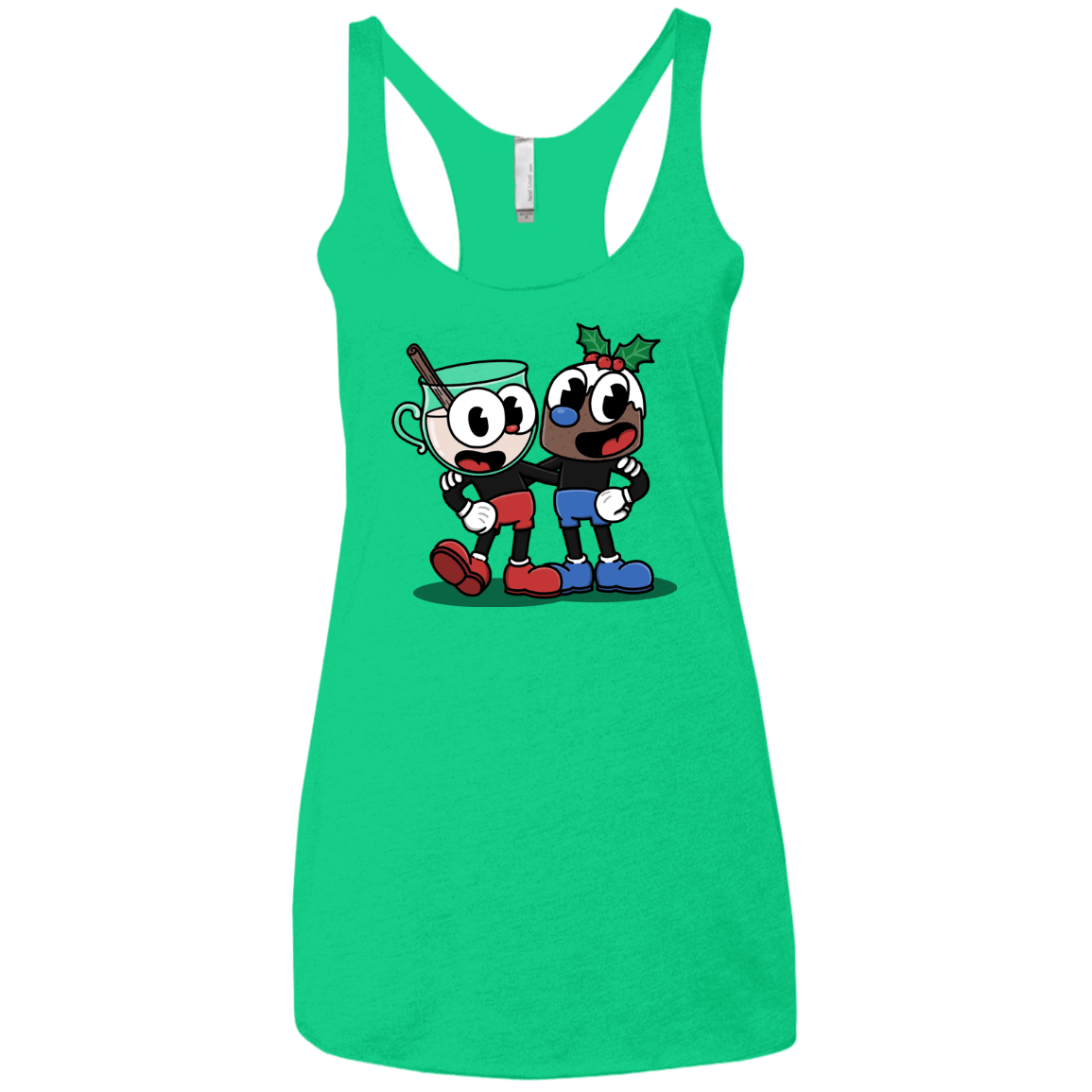 T-Shirts Envy / X-Small Eggnoghead and Puddingman Women's Triblend Racerback Tank