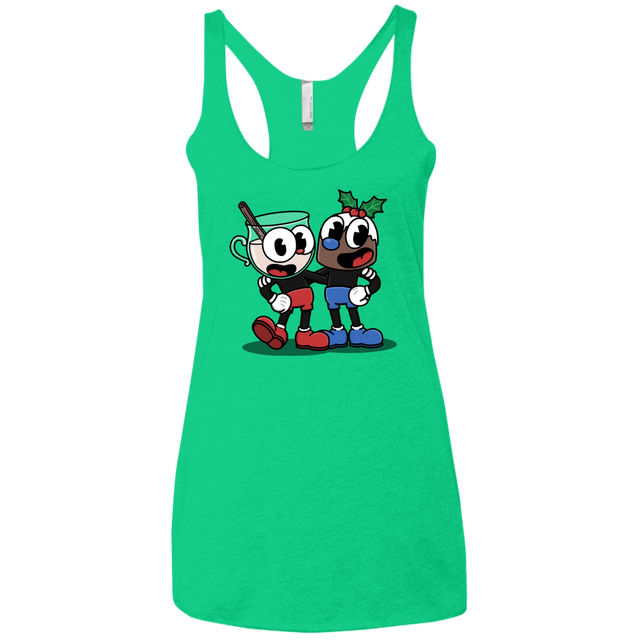 T-Shirts Envy / X-Small Eggnoghead and Puddingman Women's Triblend Racerback Tank