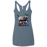 T-Shirts Indigo / X-Small Eggnoghead and Puddingman Women's Triblend Racerback Tank