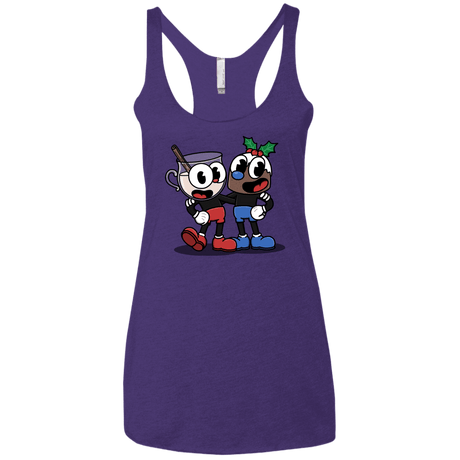 T-Shirts Purple Rush / X-Small Eggnoghead and Puddingman Women's Triblend Racerback Tank