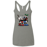 T-Shirts Venetian Grey / X-Small Eggnoghead and Puddingman Women's Triblend Racerback Tank