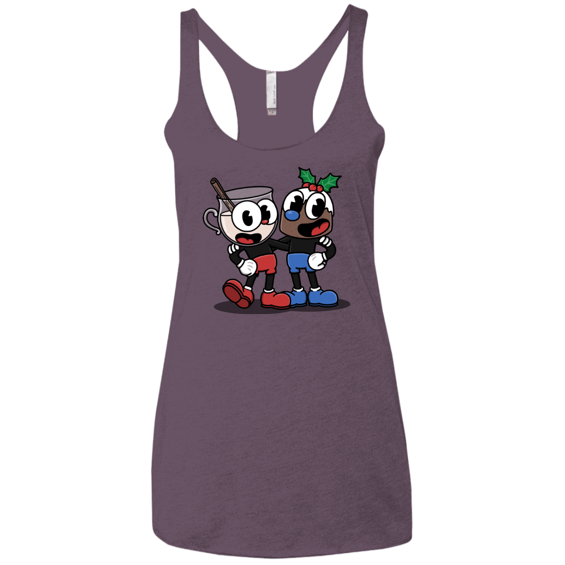 T-Shirts Vintage Purple / X-Small Eggnoghead and Puddingman Women's Triblend Racerback Tank