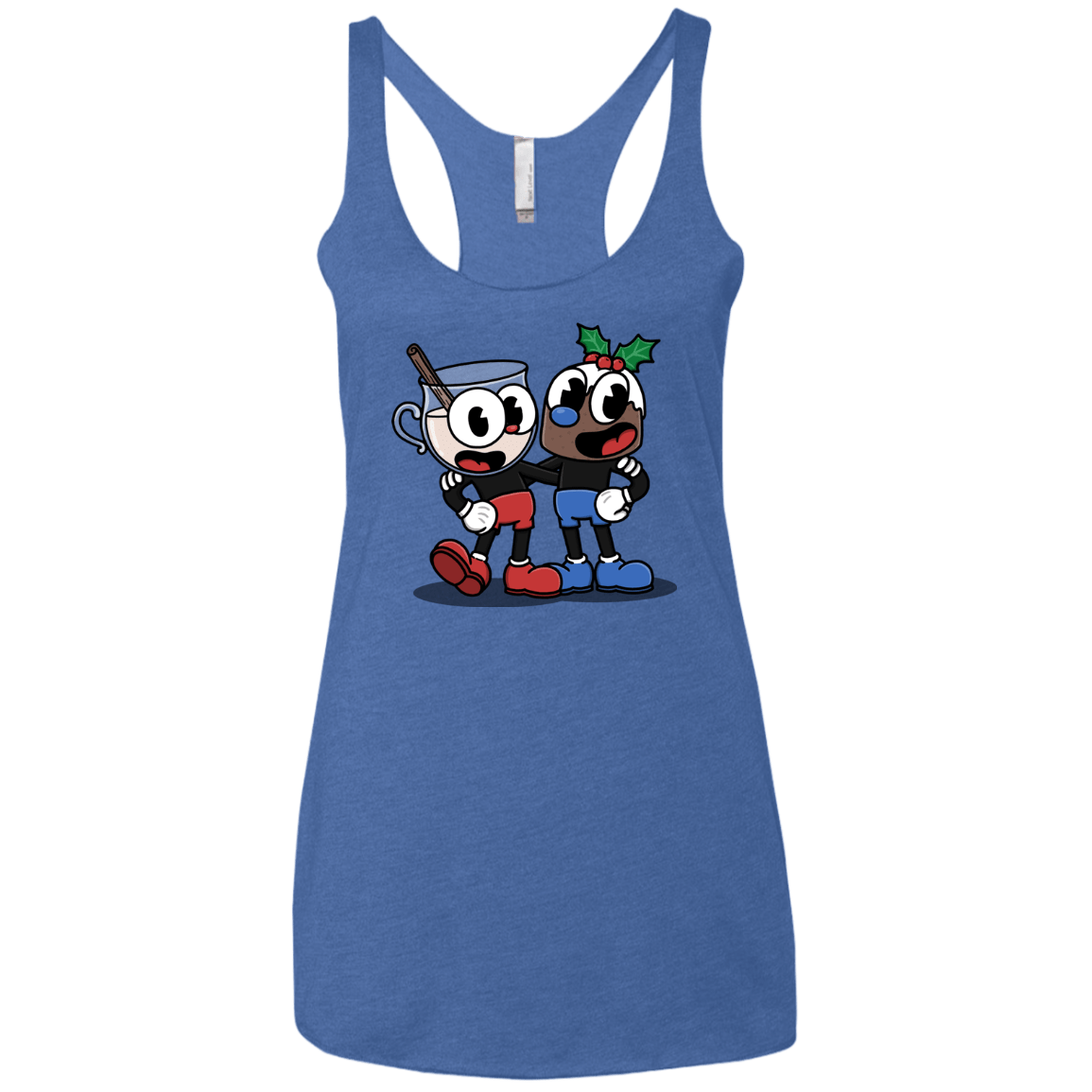 T-Shirts Vintage Royal / X-Small Eggnoghead and Puddingman Women's Triblend Racerback Tank
