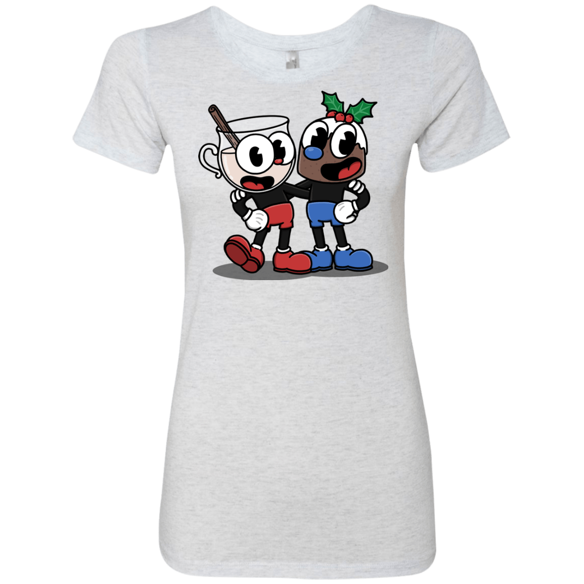 T-Shirts Heather White / S Eggnoghead and Puddingman Women's Triblend T-Shirt