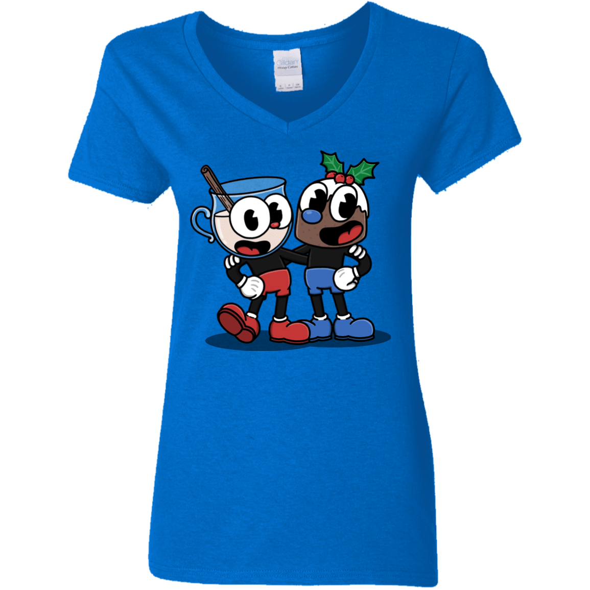 T-Shirts Royal / S Eggnoghead and Puddingman Women's V-Neck T-Shirt