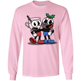 T-Shirts Light Pink / YS Eggnoghead and Puddingman Youth Long Sleeve T-Shirt