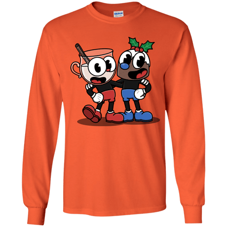 T-Shirts Orange / YS Eggnoghead and Puddingman Youth Long Sleeve T-Shirt