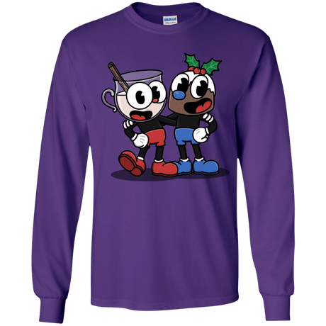 T-Shirts Purple / YS Eggnoghead and Puddingman Youth Long Sleeve T-Shirt