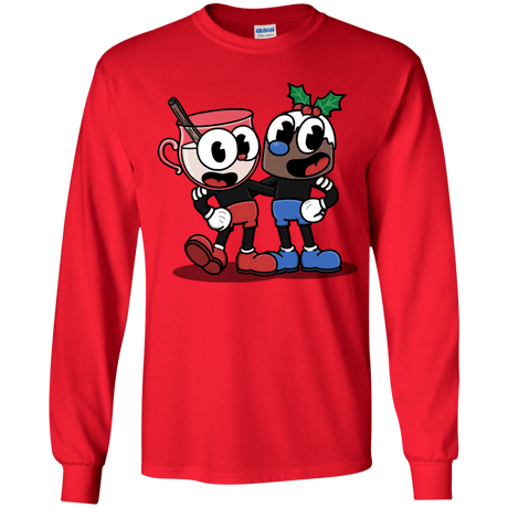 T-Shirts Red / YS Eggnoghead and Puddingman Youth Long Sleeve T-Shirt