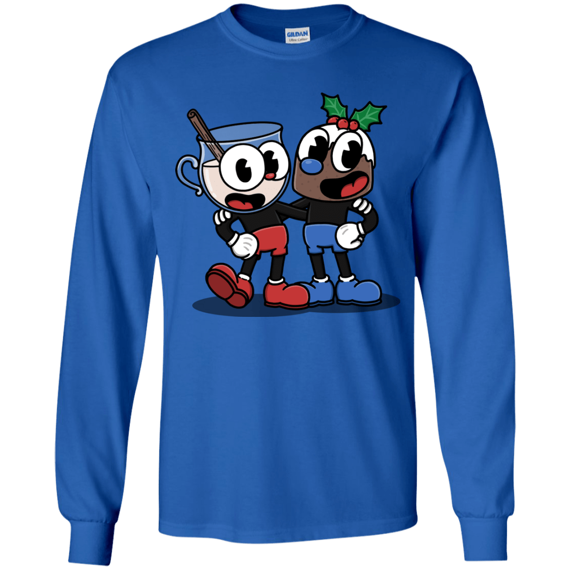 T-Shirts Royal / YS Eggnoghead and Puddingman Youth Long Sleeve T-Shirt