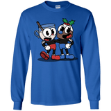 T-Shirts Royal / YS Eggnoghead and Puddingman Youth Long Sleeve T-Shirt