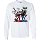 T-Shirts White / YS Eggnoghead and Puddingman Youth Long Sleeve T-Shirt