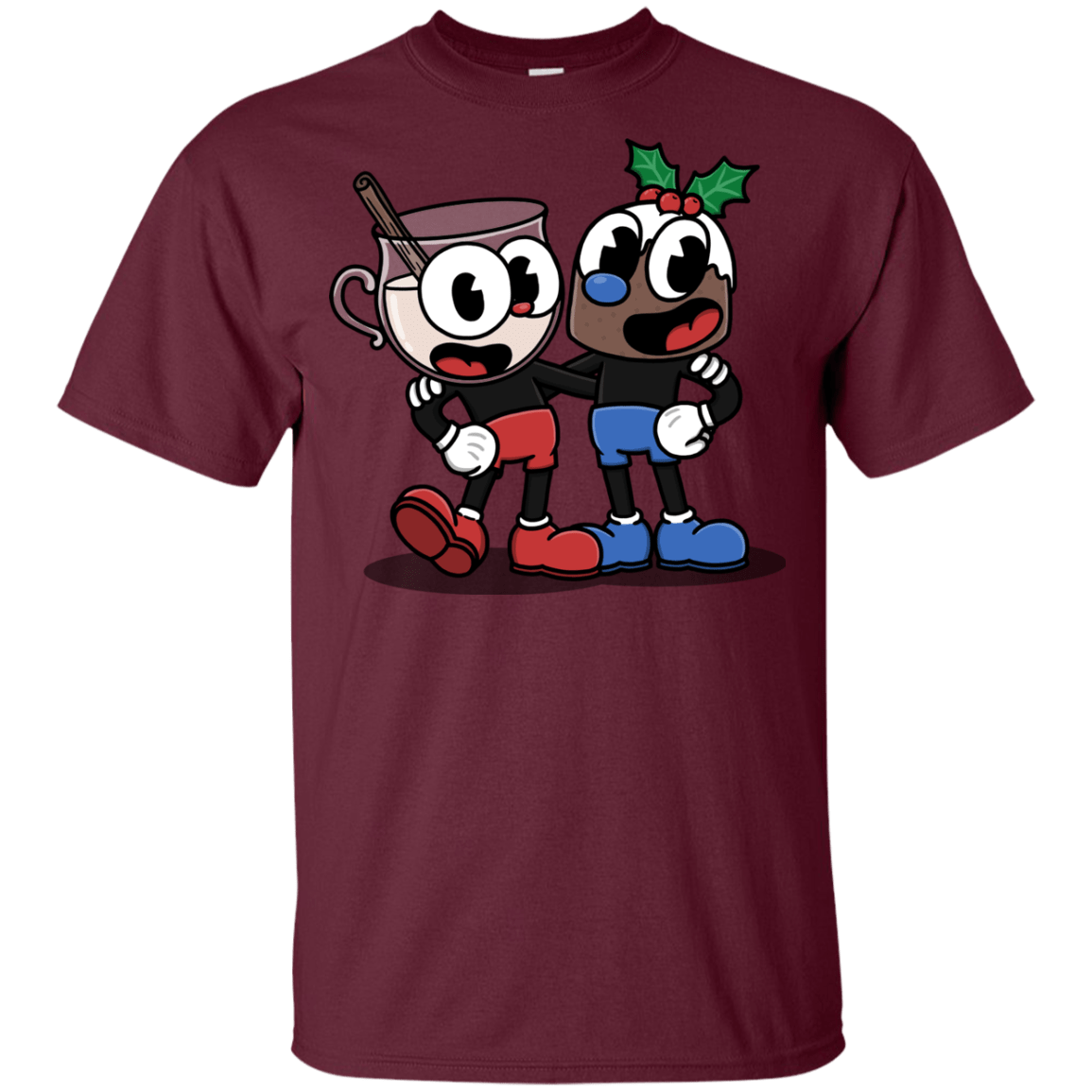 T-Shirts Maroon / YXS Eggnoghead and Puddingman Youth T-Shirt