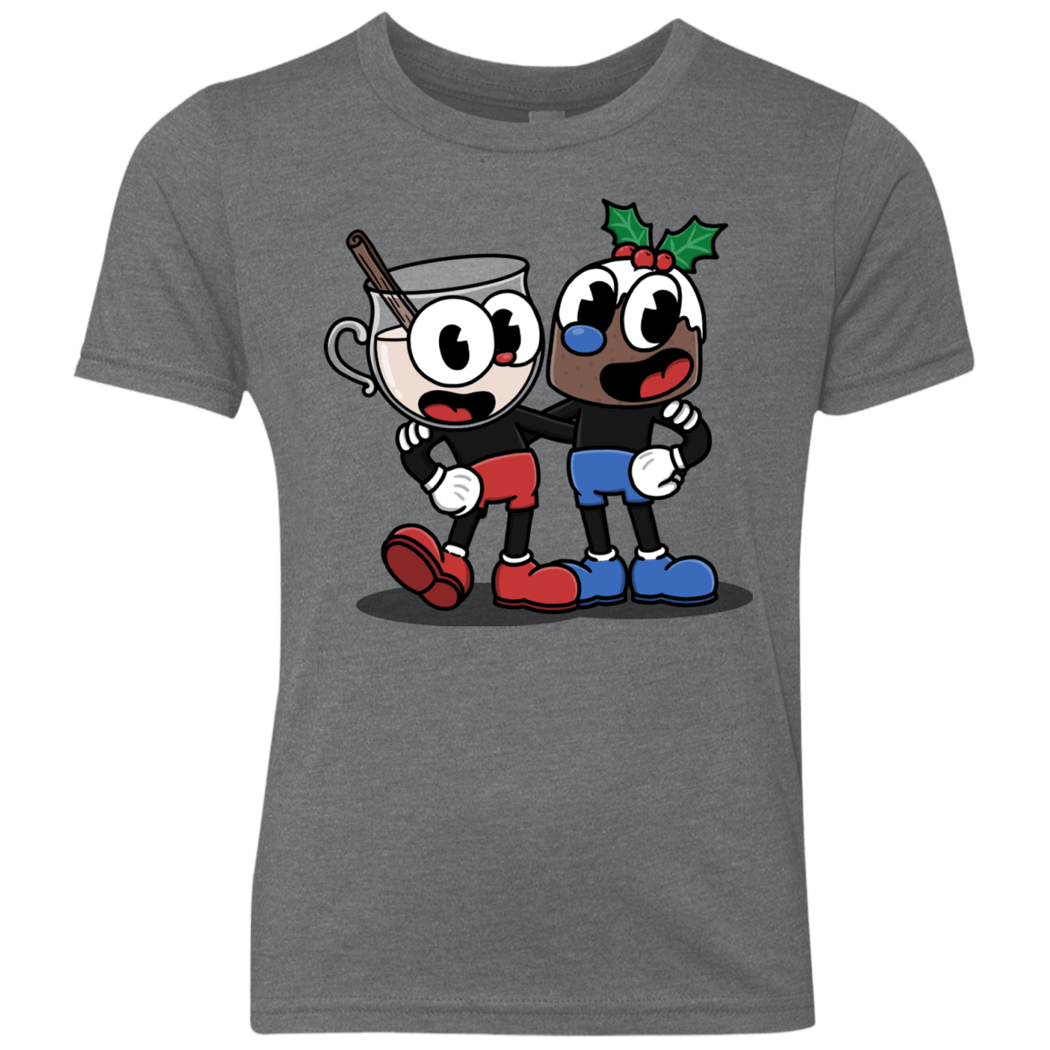 T-Shirts Premium Heather / YXS Eggnoghead and Puddingman Youth Triblend T-Shirt