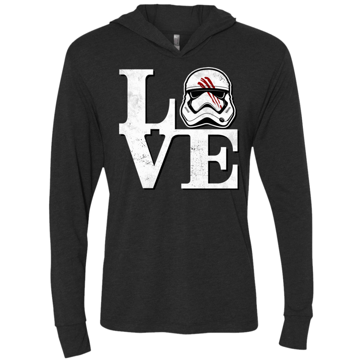 T-Shirts Vintage Black / X-Small Eight Seven Love Triblend Long Sleeve Hoodie Tee