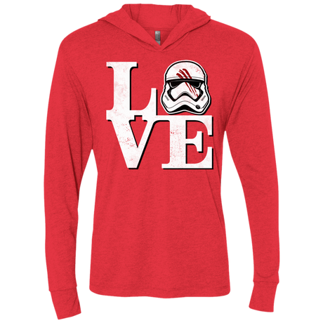 T-Shirts Vintage Red / X-Small Eight Seven Love Triblend Long Sleeve Hoodie Tee