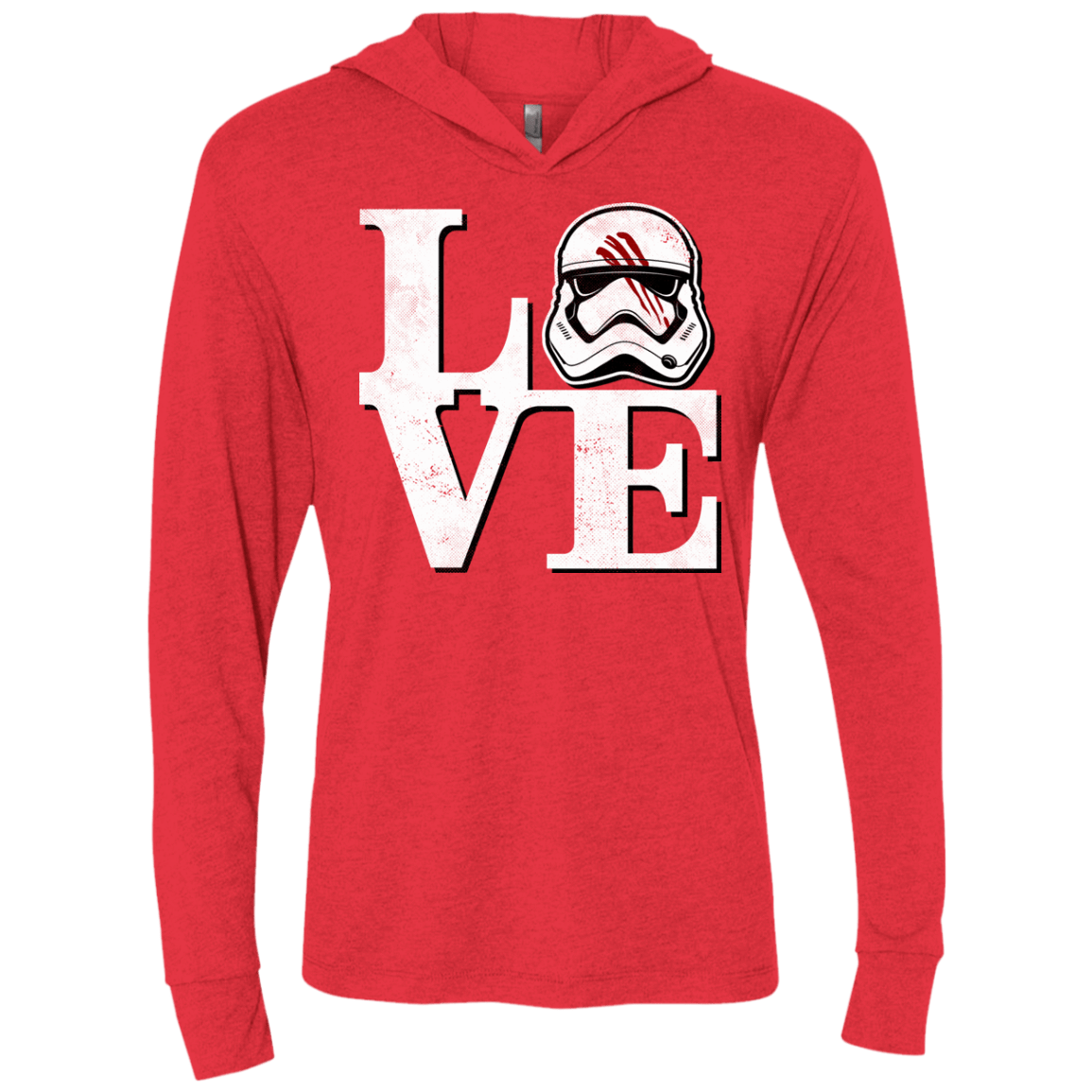 T-Shirts Vintage Red / X-Small Eight Seven Love Triblend Long Sleeve Hoodie Tee