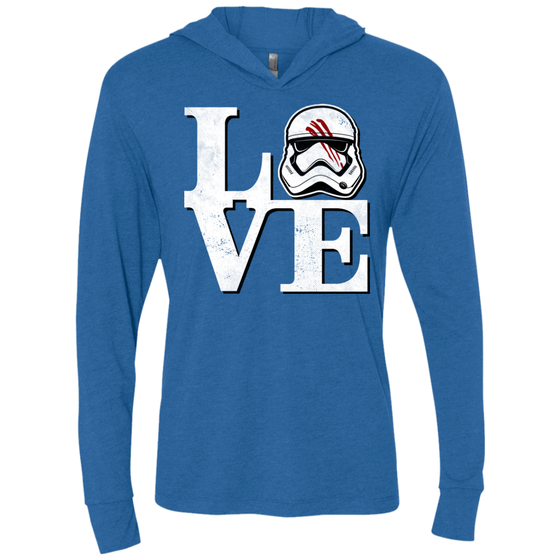 Eight Seven Love Triblend Long Sleeve Hoodie Tee