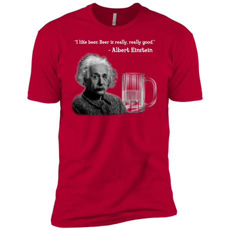 T-Shirts Red / YXS Einstein Boys Premium T-Shirt