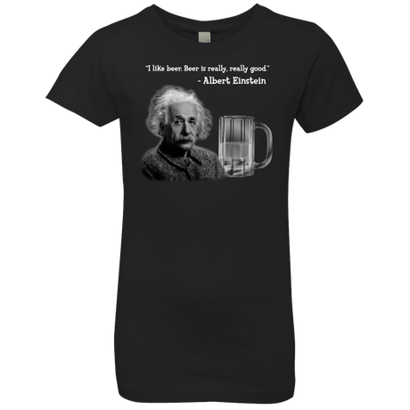 T-Shirts Black / YXS Einstein Girls Premium T-Shirt