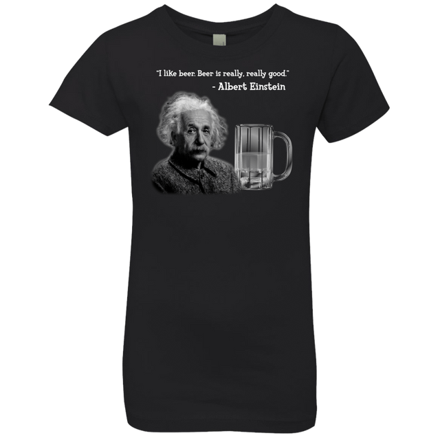 T-Shirts Black / YXS Einstein Girls Premium T-Shirt