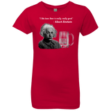 T-Shirts Red / YXS Einstein Girls Premium T-Shirt