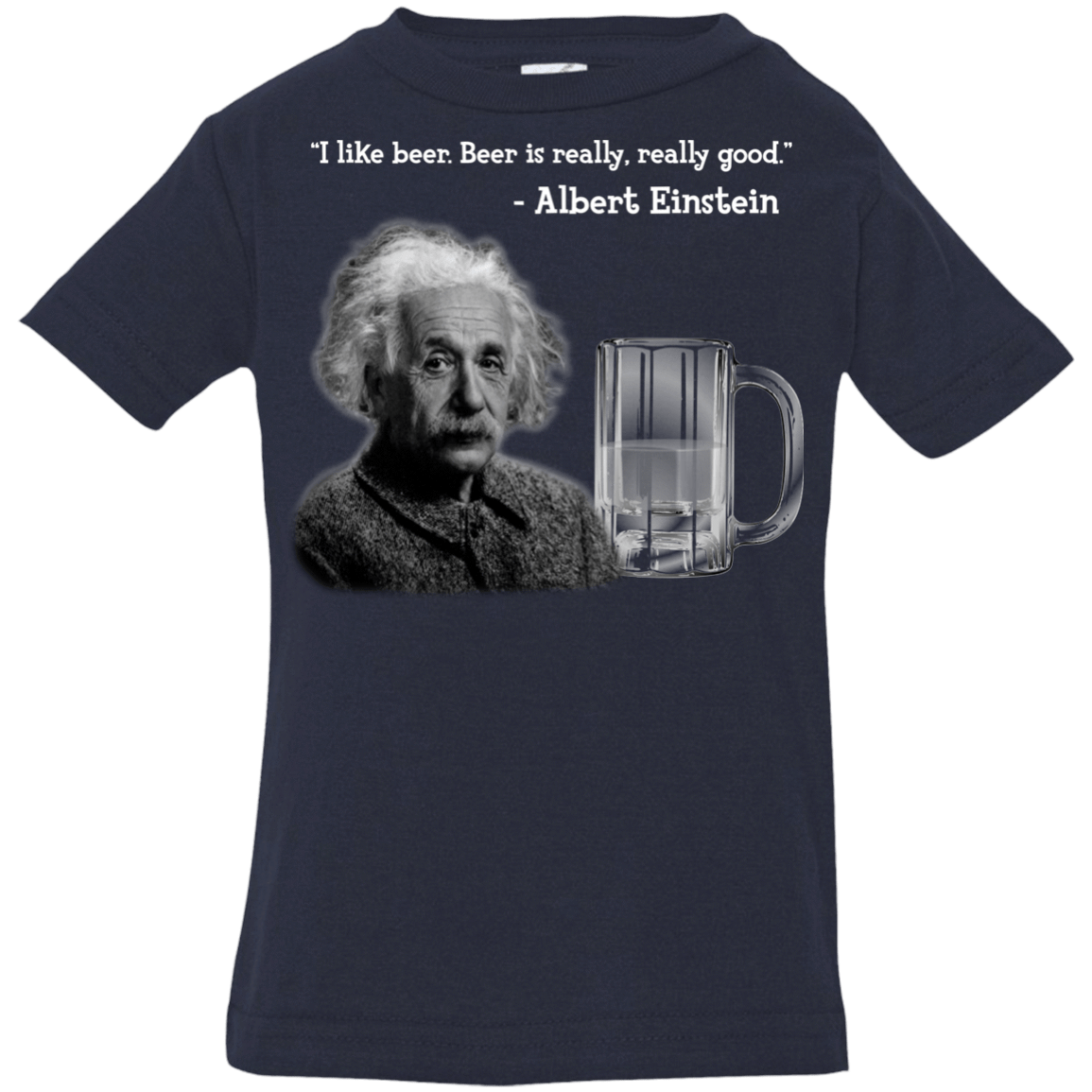 T-Shirts Navy / 6 Months Einstein Infant Premium T-Shirt