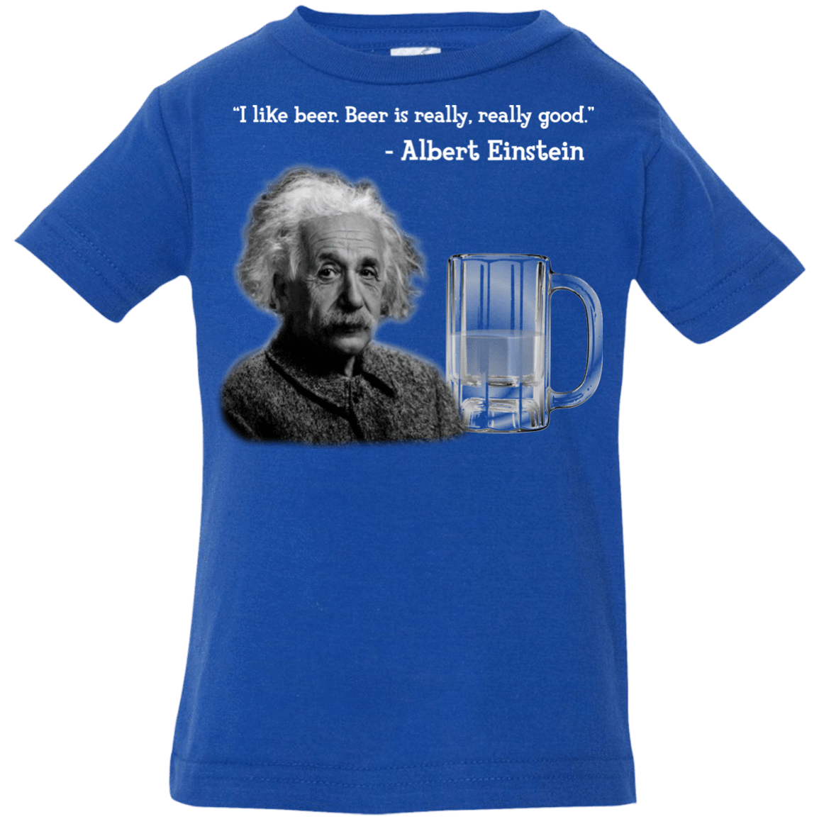 T-Shirts Royal / 6 Months Einstein Infant Premium T-Shirt