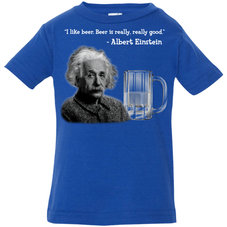 T-Shirts Royal / 6 Months Einstein Infant Premium T-Shirt