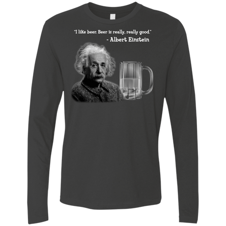 T-Shirts Heavy Metal / Small Einstein Men's Premium Long Sleeve
