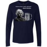 T-Shirts Midnight Navy / Small Einstein Men's Premium Long Sleeve