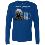 T-Shirts Royal / Small Einstein Men's Premium Long Sleeve