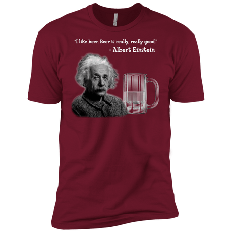 T-Shirts Cardinal / X-Small Einstein Men's Premium T-Shirt