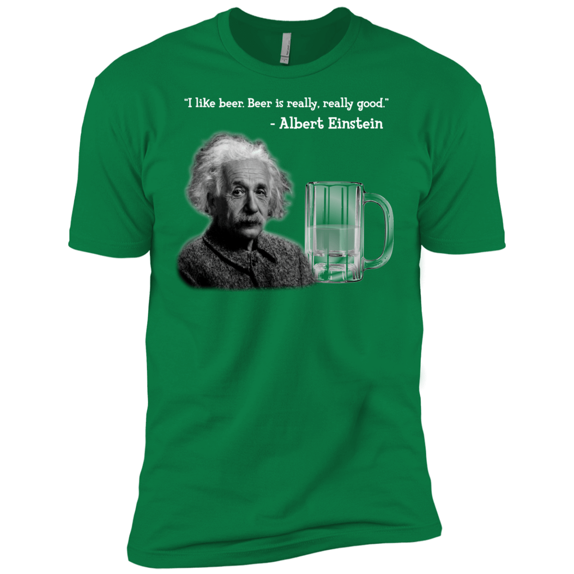T-Shirts Kelly Green / X-Small Einstein Men's Premium T-Shirt