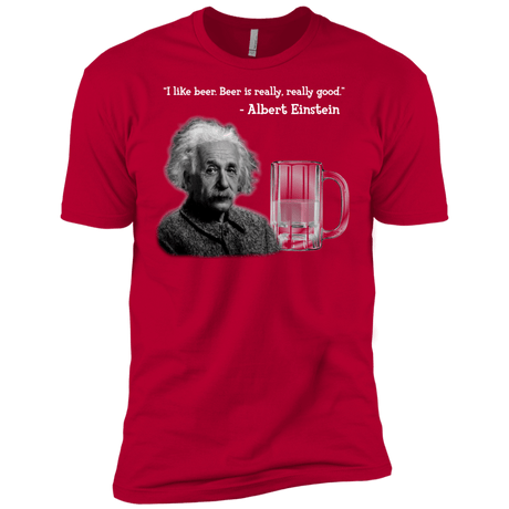 T-Shirts Red / X-Small Einstein Men's Premium T-Shirt