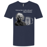 T-Shirts Midnight Navy / X-Small Einstein Men's Premium V-Neck