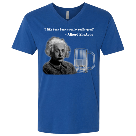 T-Shirts Royal / X-Small Einstein Men's Premium V-Neck