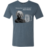 T-Shirts Indigo / Small Einstein Men's Triblend T-Shirt