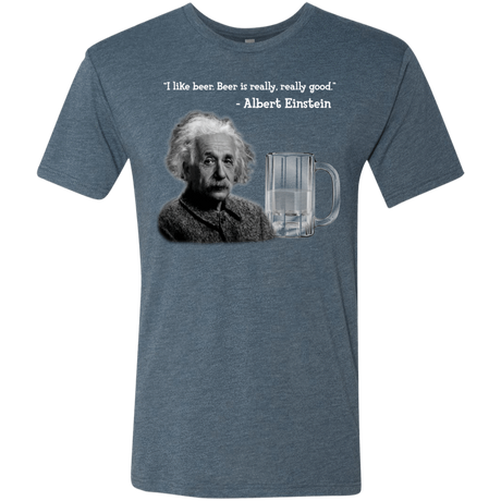 T-Shirts Indigo / Small Einstein Men's Triblend T-Shirt
