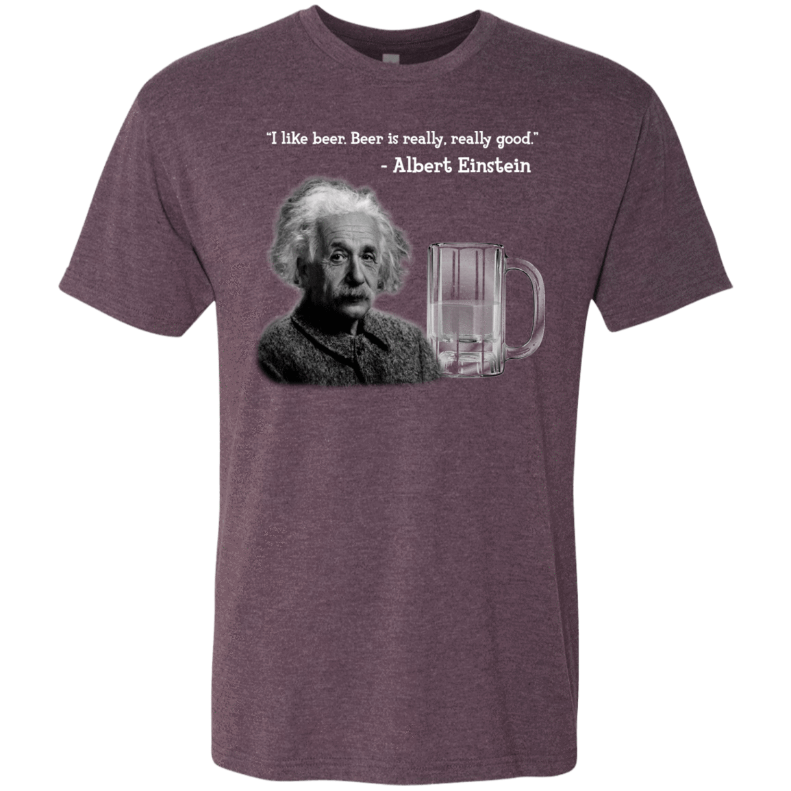 T-Shirts Vintage Purple / Small Einstein Men's Triblend T-Shirt